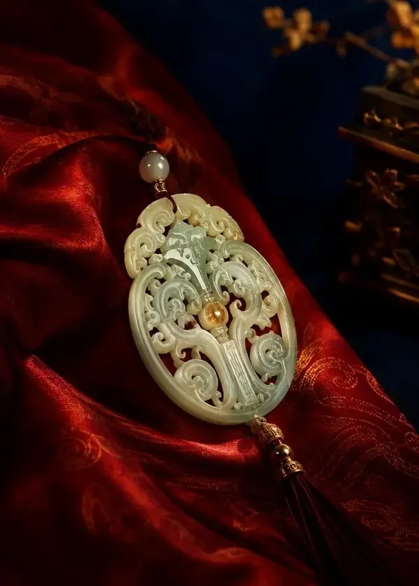 玉器红妆海报，古装题材短剧，嫁妆里那块玉，牵出两家人三代的秘密。