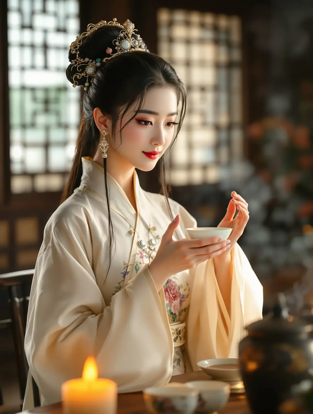 短剧《姑娘在春风里》封面海报，甜宠题材